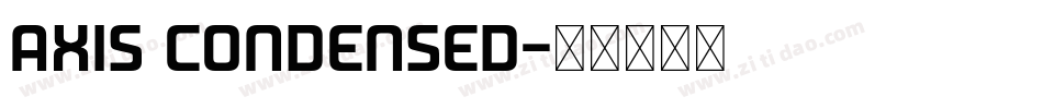 AXIS CONDENSED字体转换